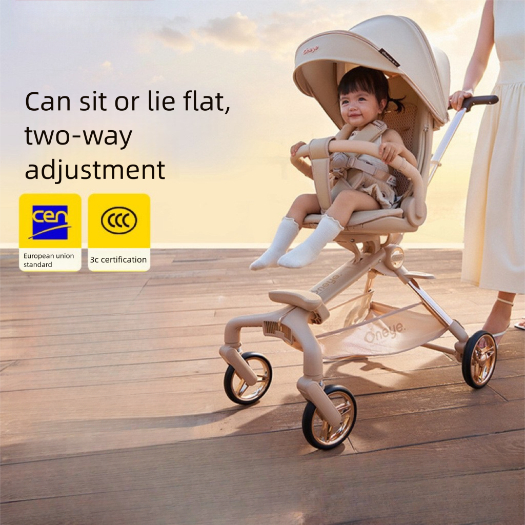 Oneye T6 Plus Second Generation Baby Stroller Lightweight Foldable Reclining Two-Way Stroller