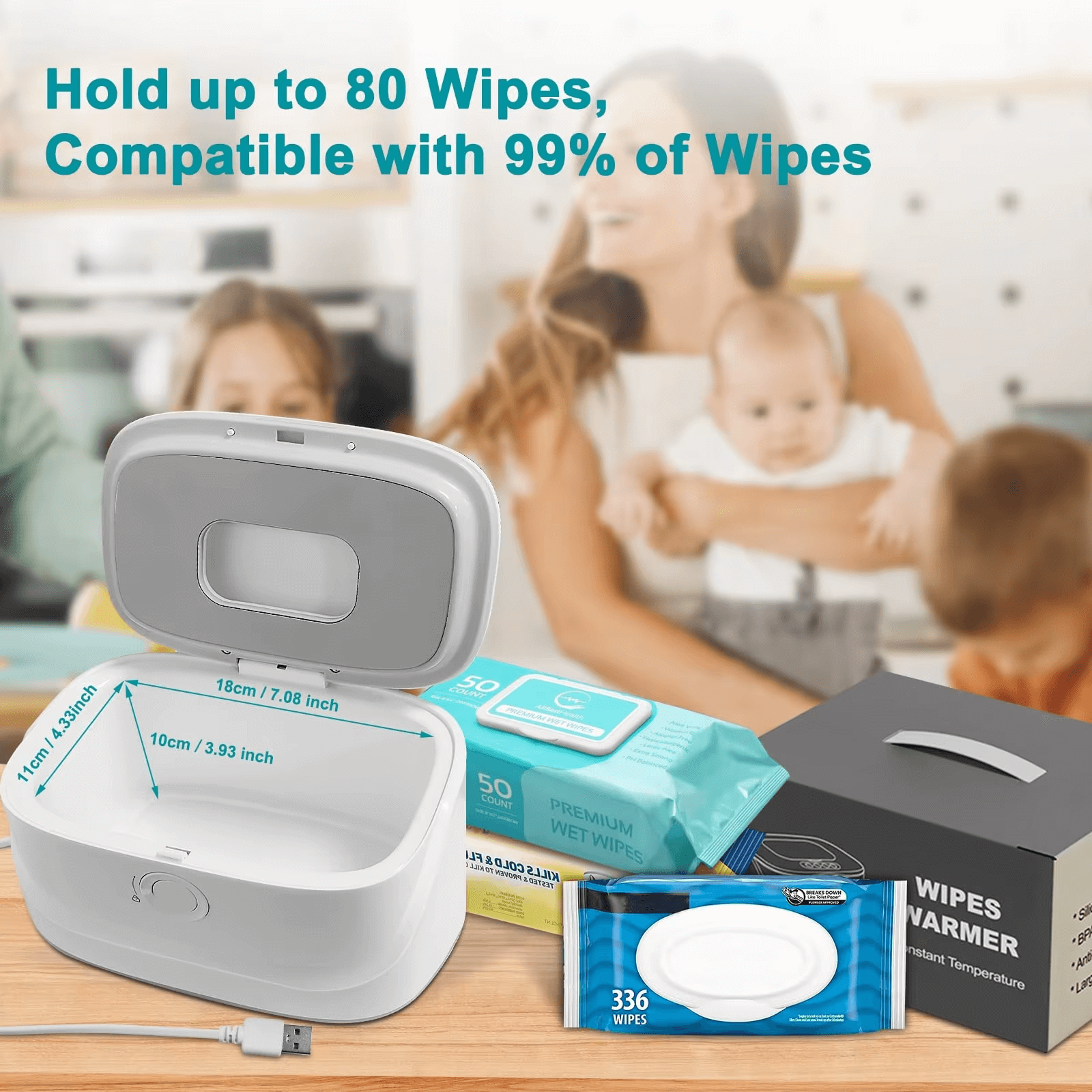 Baby Wipes Warmer for Home – Fast Heating, Quiet & Large Capacity