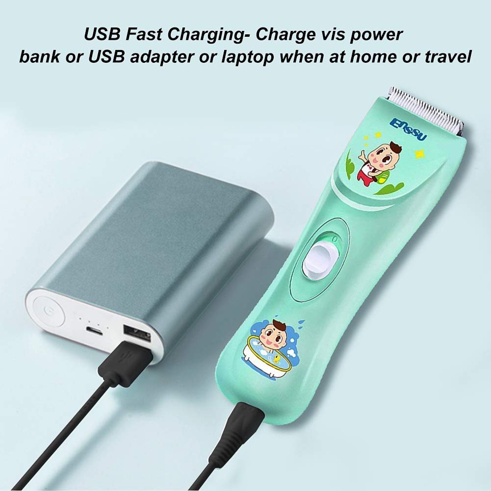 Kids Hair Clippers – Low Noise, Waterproof Haircut Kit for Babies & Infants