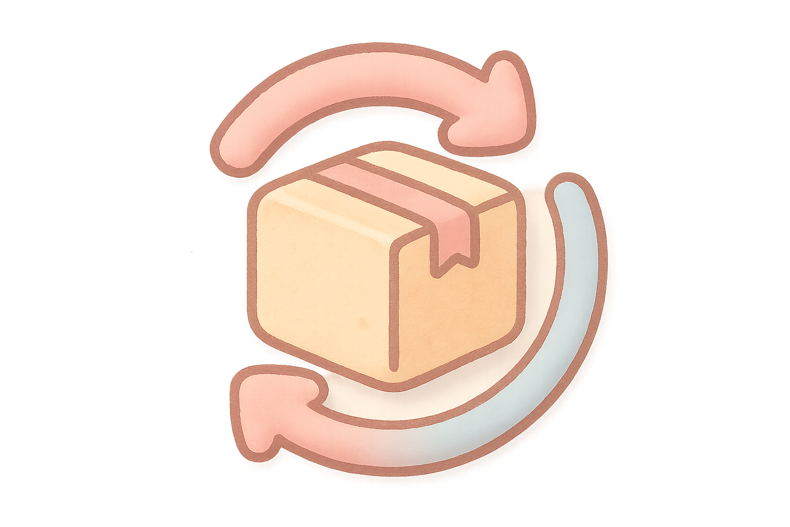 再改进下 ，箭头循环 / 退货箱